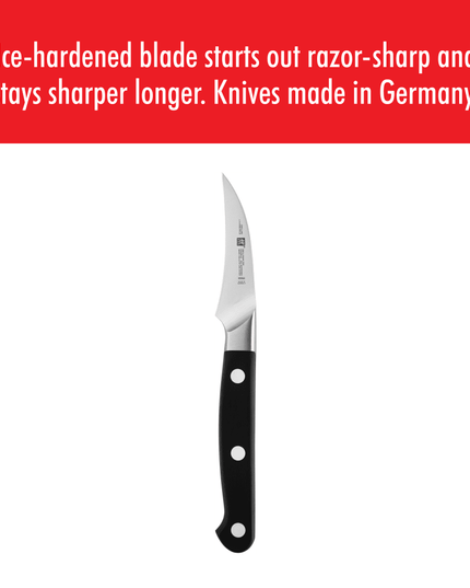 Dao Gọt Vỏ Zwilling 1002736 7 cm Cán Nhựa Đen Thép Không Gỉ Carbon Cao