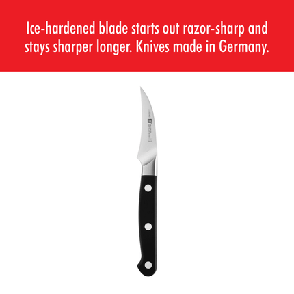 Dao Gọt Vỏ Zwilling 1002736 7 cm Cán Nhựa Đen Thép Không Gỉ Carbon Cao