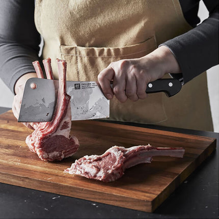 Dao Phay Thịt Zwilling 1002839 15.2 cm Tay Cầm Nhựa Đen Thép Không Gỉ Carbon Cao