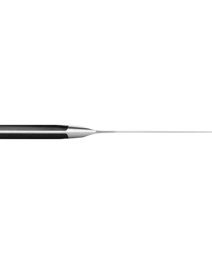 Dao Santoku Lưỡi Cong Zwilling 1002845 17.8 cm Tay Cầm Nhựa Đen Thép Không Gỉ Carbon Cao