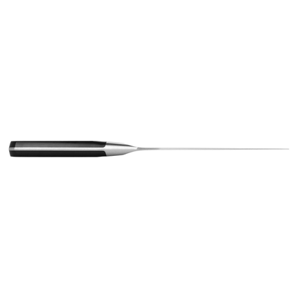 Dao Santoku Lưỡi Cong Zwilling 1002845 17.8 cm Tay Cầm Nhựa Đen Thép Không Gỉ Carbon Cao