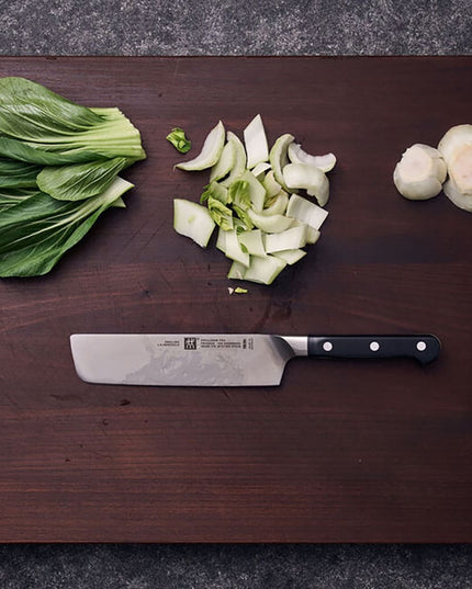 Dao Zwilling 1002865 Nakiri 16.5 cm Cán Nhựa Đen, Thép Không Gỉ Carbon Cao