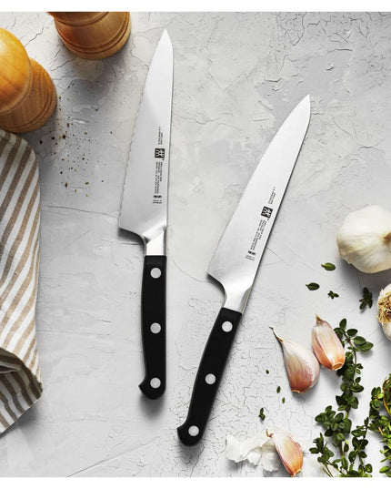 Bộ 2 Dao Chuẩn Bị Zwilling 1002874 Thép Carbon Không Gỉ Tay Cầm Nhựa Đen