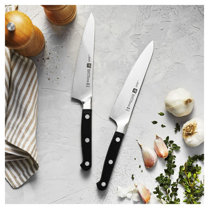 Bộ 2 Dao Chuẩn Bị Zwilling 1002874 Thép Carbon Không Gỉ Tay Cầm Nhựa Đen