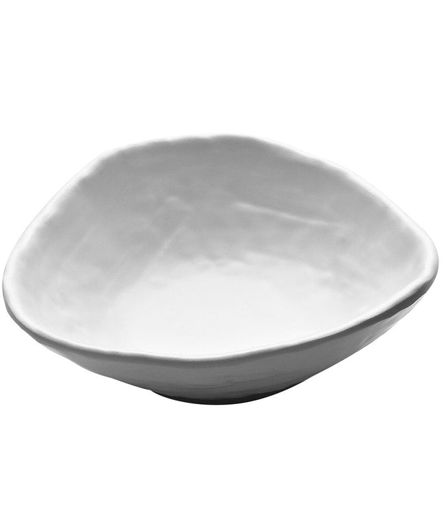 Đĩa melamine cao cấp Global Solutions JWT65 Zen 207 ml Irregular viền trắng tô - Thùng 6 cái