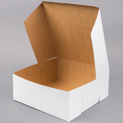 Hộp bánh trắng tùy chỉnh 30 x 30 x 14 cm - Gói 10 cái