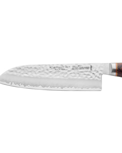 Dao Santoku Miyabi 1001978 17.8 cm Cán Pakkawood Nâu Thép Carbide