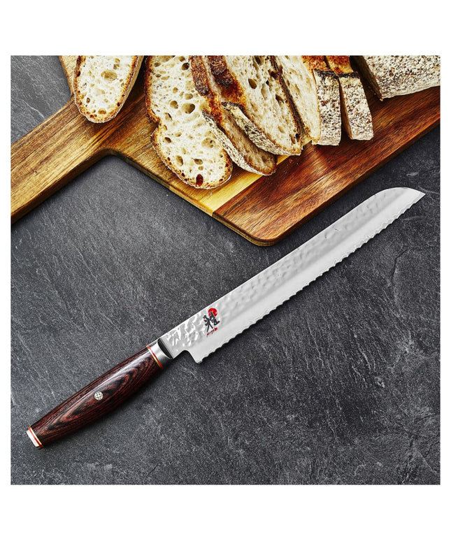 Dao Cắt Bánh Mì Miyabi 1019806 22.9 cm Cán Gỗ Pakkawood Nâu, Thép Không Gỉ Carbide