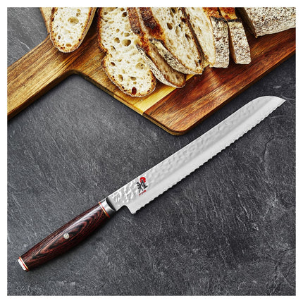 Dao Cắt Bánh Mì Miyabi 1019806 22.9 cm Cán Gỗ Pakkawood Nâu, Thép Không Gỉ Carbide