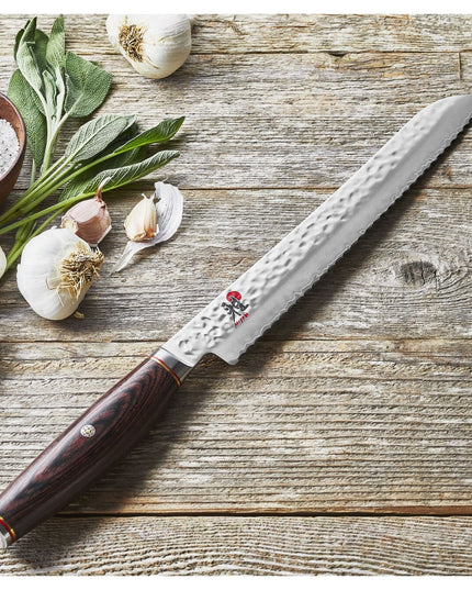 Dao Cắt Bánh Mì Miyabi 1019806 22.9 cm Cán Gỗ Pakkawood Nâu, Thép Không Gỉ Carbide