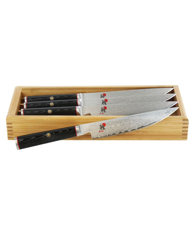 Dao Bít Tết Miyabi 1019925 Tay Cầm Black Linen Micarta Thép Không Gỉ