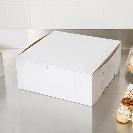 Hộp bánh trắng tùy chỉnh 30 x 30 x 14 cm - Gói 10 cái