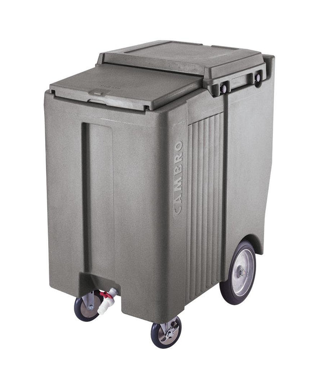 Thùng đá di động Cambro ICS200TB191 SlidingLid™ đá granite xám Mobile thùng đá - 90,7 kg Capacity Tall Model