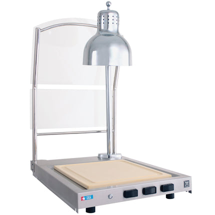Quầy pha lóc thịt một bóng đèn giữ ấm có kính chắn giọt bắn Alto-Shaam CS-100S - 120V