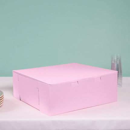 Hộp bánh 35,6 cm x 35,6 cm x 12,7 cm hồng bánh / Bakery hộp - Bó 50 cái