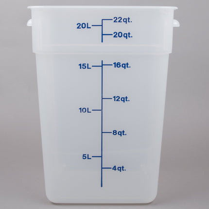 Hộp đựng thực phẩm nhựa PP vuông trong mờ Cambro CamSquares® 20,8 lít