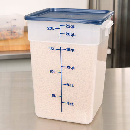 Hộp đựng thực phẩm nhựa PP vuông trong mờ Cambro CamSquares® 20,8 lít
