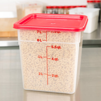 Hộp đựng thực phẩm nhựa PP vuông trong mờ Cambro CamSquares® 7,6 lít