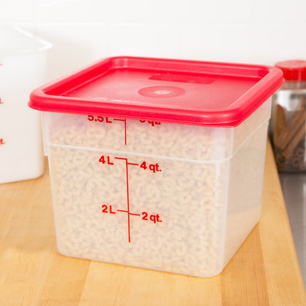 Hộp đựng thực phẩm nhựa PP vuông trong mờ Cambro CamSquares® 5,7 lít