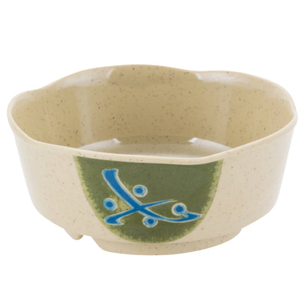 Đĩa melamine GET 0163-TD Japanese Traditional 473 ml Scalloped viền tô - Thùng 12 cái