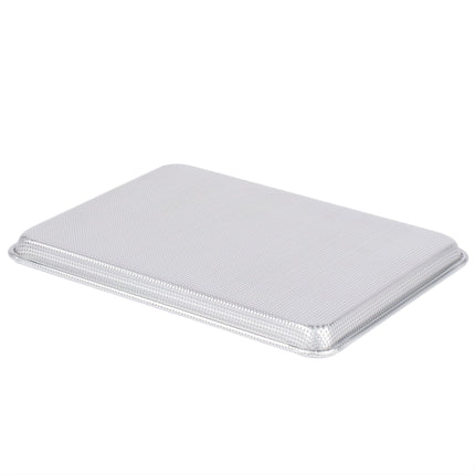 Khay nướng nhôm đục lỗ toàn phần Thunder Group khổ 1/2 33 x 46 cm viền lồng khung dây dày 16 gauge