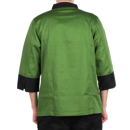 Áo bếp unisex tay lửng Chef Revival Cool Crew Fresh J134 xanh bạc hà, tùy chỉnh - size 5XL