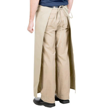 Tạp dề bistro vải poly-cotton Intedge be, 2 túi
