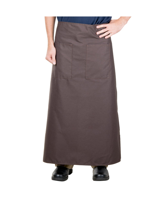 Tạp dề bistro poly-cotton màu nâu Intedge 96,5 x 85,1 cm