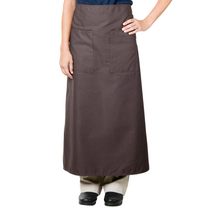 Tạp dề bistro poly-cotton màu nâu Intedge 96,5 x 85,1 cm