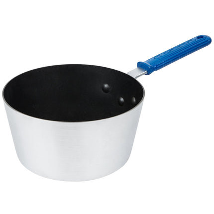 Nồi nấu sốt nhôm chống dính Vollrath Wear-Ever 3,5 lít thành nghiêng phủ SteelCoat x3 tay cầm silicone xanh - Z434312