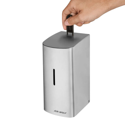 AIR-WOLF | Automatic Wall Mounted Soap & Hand Sanitiser Dispenser – 500 ml - Stainless Steel