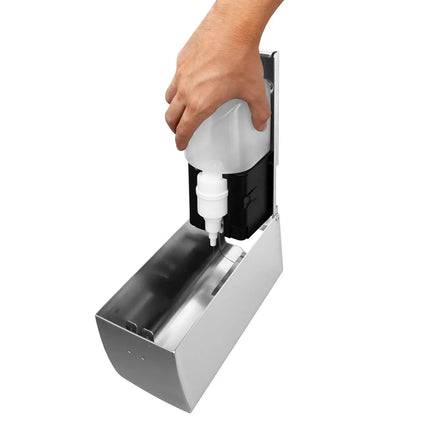AIR-WOLF | Automatic Wall Mounted Soap & Hand Sanitiser Dispenser – 500 ml - Stainless Steel