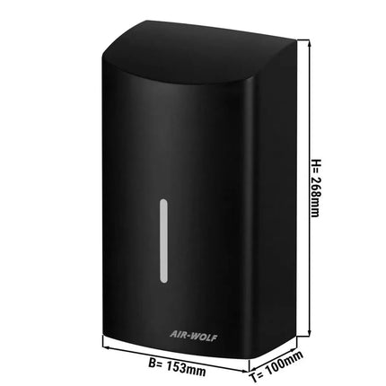 AIR-WOLF | Commercial Hands-In Automatic Hand Dryer – Matte Black Stainless Steel-10–15 s dry time-Filterless