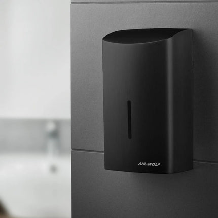 AIR-WOLF | Commercial Hands-In Automatic Hand Dryer – Matte Black Stainless Steel-10–15 s dry time-Filterless