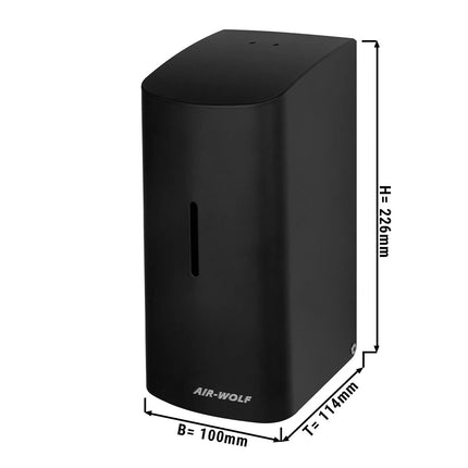 AIR-WOLF | Commercial toilet seat cleaner with sensor - 500 ml - Stainless steel - Matt black