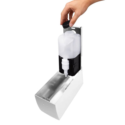 AIR-WOLF | Commercial toilet seat cleaner with sensor - 500 ml - Stainless steel - White
