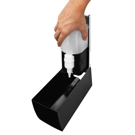 AIR-WOLF | Commercial toilet seat cleaner with sensor - 500 ml - Stainless steel - Matt black