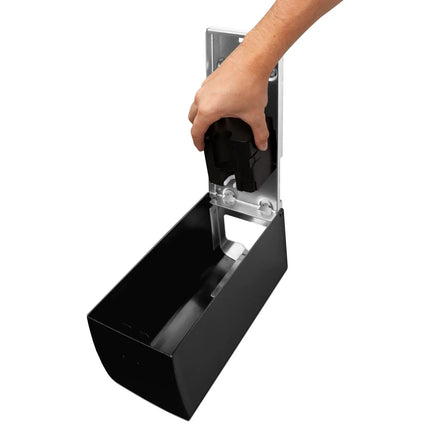 AIR-WOLF | Commercial toilet seat cleaner with sensor - 500 ml - Stainless steel - Matt black
