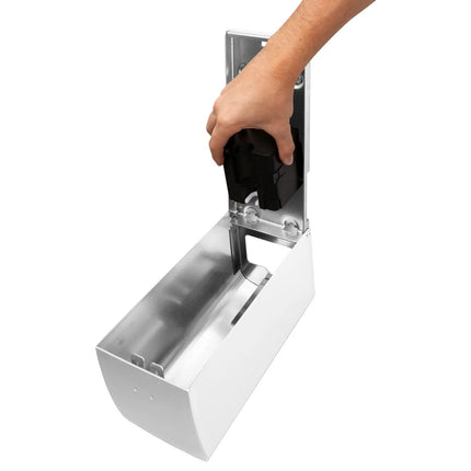 AIR-WOLF | Commercial toilet seat cleaner with sensor - 500 ml - Stainless steel - White
