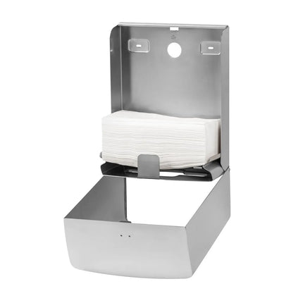 AIR-WOLF | Commercial Wall Mounted Stainless Steel Paper Towel Dispenser – Stainless Steel - C/Z-Fold