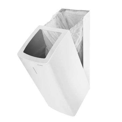 AIR-WOLF | Commercial waste bin - 50 litres - Stainless steel - White