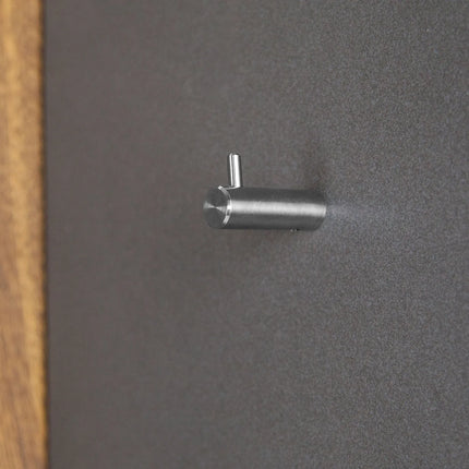 AIR-WOLF | Individual clothes' hooks – Wall Mounted - Brushed Stainless Steel - 15×45×25 mm