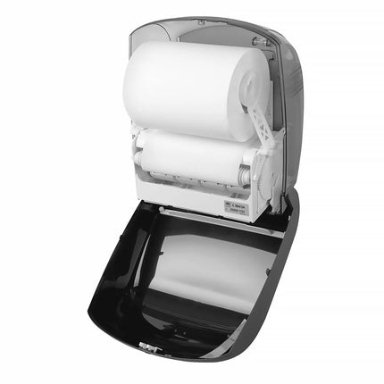 AIR-WOLF | Manual Autocut Paper Towel Roll Dispenser – Wall Mounted - 100% Recycled Plastic - Anthracite