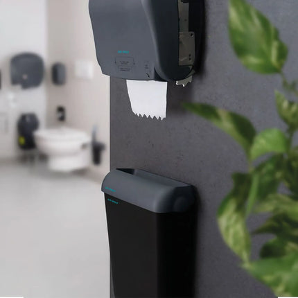 AIR-WOLF | Manual Autocut Paper Towel Roll Dispenser – Wall Mounted - 100% Recycled Plastic - Anthracite