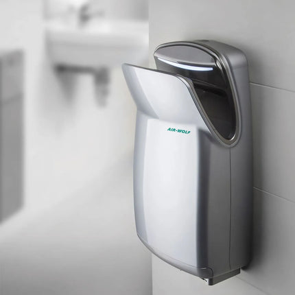 Air-Wolf Máy Sấy Tay Phản Lực Tự Động - Bạc - Khô 10 Giây - Bộ Lọc HEPA - 1000W