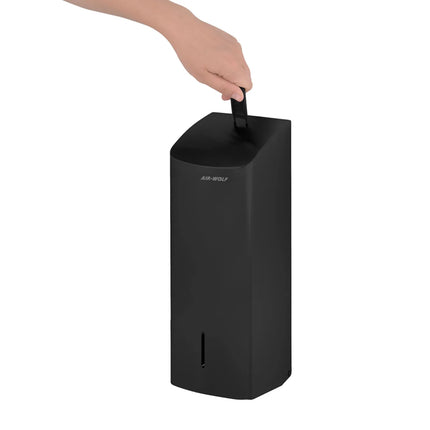 AIR-WOLF | Single-Sheet Toilet Tissue Dispenser – 750-sheet - wall-mount - stainless steel - matte black