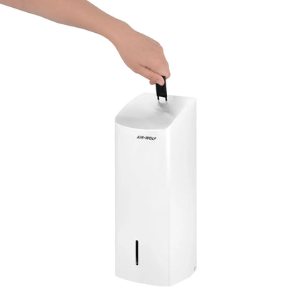 AIR-WOLF | Single-Sheet Toilet Tissue Dispenser – 750-sheet - wall-mount - stainless steel - white