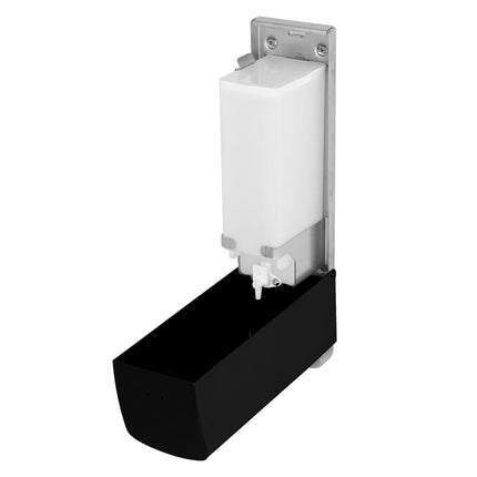 AIR-WOLF | Soap & Disinfectant Dispenser – Wall Mounted - Manual - 1.2 litre - Stainless - Black