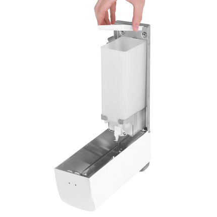AIR-WOLF | Soap & Disinfectant Dispenser – Wall Mounted - Manual - 1.2 litre - Stainless - White