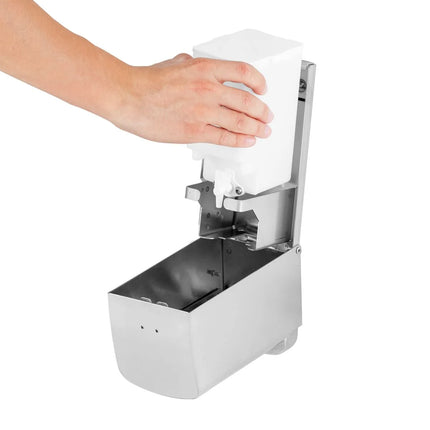 AIR-WOLF | Soap & Disinfectant Dispenser – Wall Mounted - Manual - 800 ml - Stainless - Stainless Steel - 102×124×208 mm